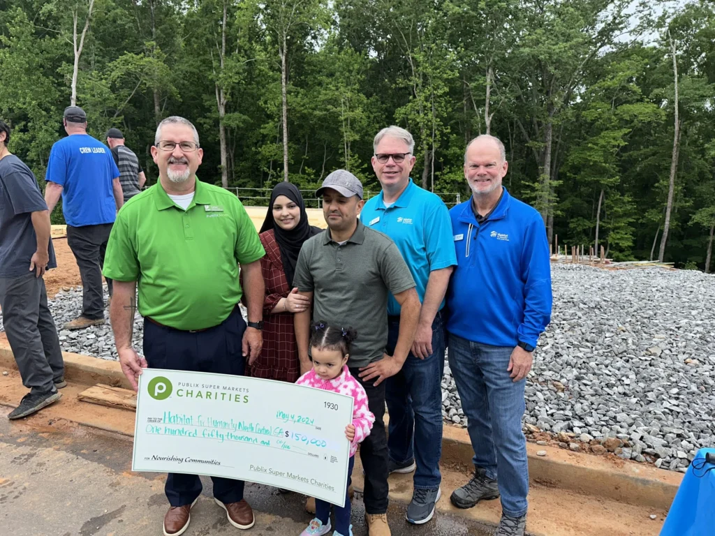 Habitat for Humanity – North Central Georgia Celebrates $150,000 Grant From Publix Super Markets Charities